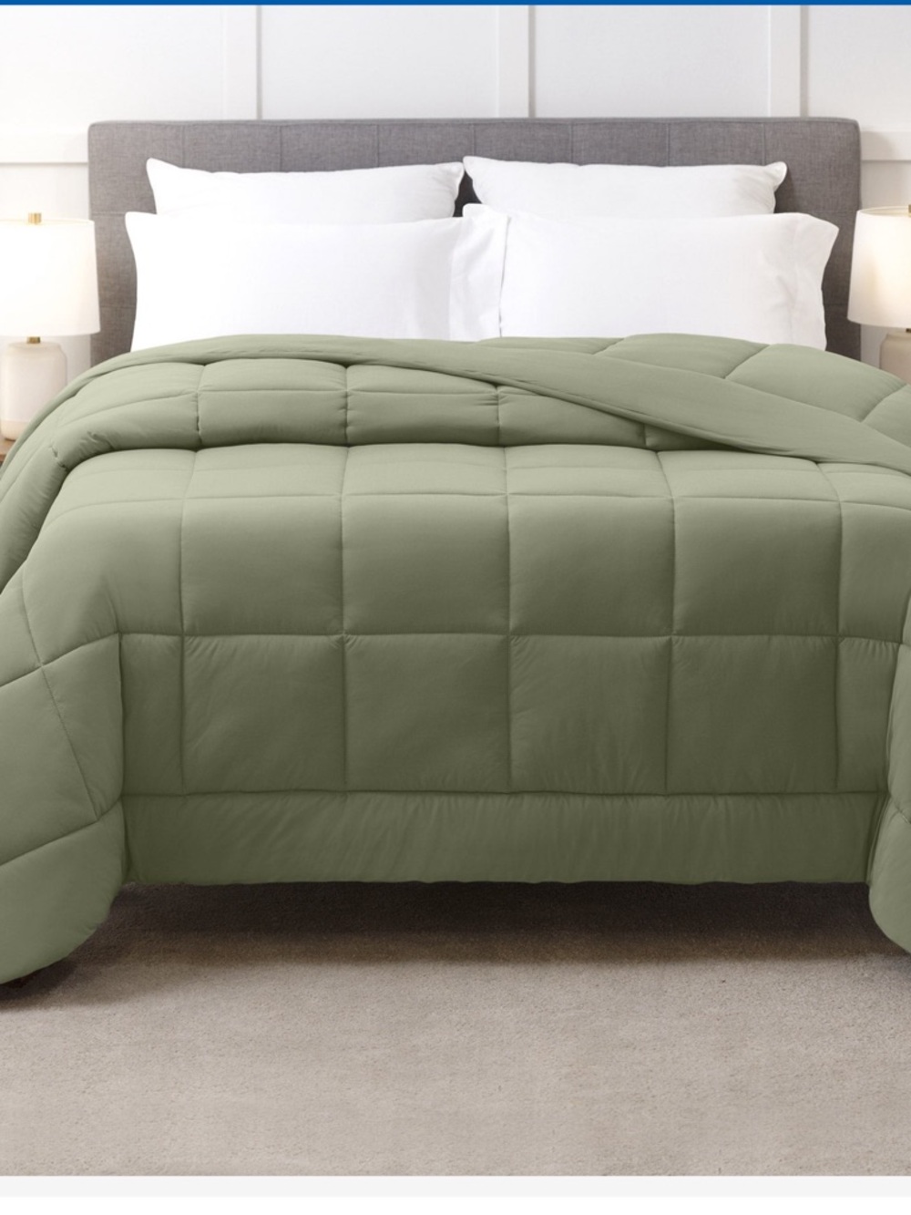 Below Zero Cooling Comforter - Light Green